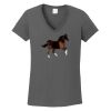 Ladies Heavy Cotton ™ 100% Cotton V Neck T Shirt Thumbnail