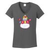 Ladies Heavy Cotton ™ 100% Cotton V Neck T Shirt Thumbnail