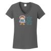 Ladies Heavy Cotton ™ 100% Cotton V Neck T Shirt Thumbnail