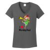Ladies Heavy Cotton ™ 100% Cotton V Neck T Shirt Thumbnail