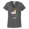 Ladies Heavy Cotton ™ 100% Cotton V Neck T Shirt Thumbnail