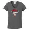 Ladies Heavy Cotton ™ 100% Cotton V Neck T Shirt Thumbnail