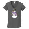 Ladies Heavy Cotton ™ 100% Cotton V Neck T Shirt Thumbnail