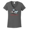 Ladies Heavy Cotton ™ 100% Cotton V Neck T Shirt Thumbnail
