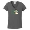 Ladies Heavy Cotton ™ 100% Cotton V Neck T Shirt Thumbnail