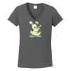 Ladies Heavy Cotton ™ 100% Cotton V Neck T Shirt Thumbnail
