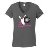 Ladies Heavy Cotton ™ 100% Cotton V Neck T Shirt Thumbnail