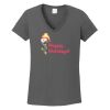 Ladies Heavy Cotton ™ 100% Cotton V Neck T Shirt Thumbnail