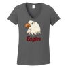 Ladies Heavy Cotton ™ 100% Cotton V Neck T Shirt Thumbnail