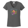 Ladies Heavy Cotton ™ 100% Cotton V Neck T Shirt Thumbnail