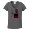 Ladies Heavy Cotton ™ 100% Cotton V Neck T Shirt Thumbnail