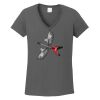 Ladies Heavy Cotton ™ 100% Cotton V Neck T Shirt Thumbnail