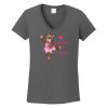 Ladies Heavy Cotton ™ 100% Cotton V Neck T Shirt Thumbnail