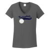 Ladies Heavy Cotton ™ 100% Cotton V Neck T Shirt Thumbnail