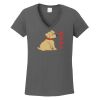 Ladies Heavy Cotton ™ 100% Cotton V Neck T Shirt Thumbnail