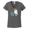 Ladies Heavy Cotton ™ 100% Cotton V Neck T Shirt Thumbnail