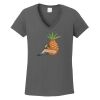 Ladies Heavy Cotton ™ 100% Cotton V Neck T Shirt Thumbnail