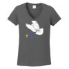 Ladies Heavy Cotton ™ 100% Cotton V Neck T Shirt Thumbnail