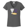 Ladies Heavy Cotton ™ 100% Cotton V Neck T Shirt Thumbnail