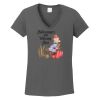 Ladies Heavy Cotton ™ 100% Cotton V Neck T Shirt Thumbnail