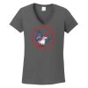 Ladies Heavy Cotton ™ 100% Cotton V Neck T Shirt Thumbnail