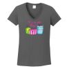 Ladies Heavy Cotton ™ 100% Cotton V Neck T Shirt Thumbnail
