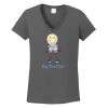 Ladies Heavy Cotton ™ 100% Cotton V Neck T Shirt Thumbnail