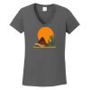 Ladies Heavy Cotton ™ 100% Cotton V Neck T Shirt Thumbnail