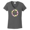 Ladies Heavy Cotton ™ 100% Cotton V Neck T Shirt Thumbnail