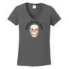 Ladies Heavy Cotton ™ 100% Cotton V Neck T Shirt Thumbnail