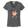 Ladies Heavy Cotton ™ 100% Cotton V Neck T Shirt Thumbnail