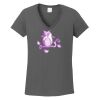Ladies Heavy Cotton ™ 100% Cotton V Neck T Shirt Thumbnail