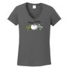 Ladies Heavy Cotton ™ 100% Cotton V Neck T Shirt Thumbnail