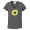 Ladies Heavy Cotton ™ 100% Cotton V Neck T Shirt Thumbnail