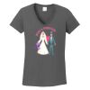 Ladies Heavy Cotton ™ 100% Cotton V Neck T Shirt Thumbnail