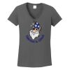 Ladies Heavy Cotton ™ 100% Cotton V Neck T Shirt Thumbnail