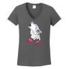Ladies Heavy Cotton ™ 100% Cotton V Neck T Shirt Thumbnail