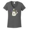 Ladies Heavy Cotton ™ 100% Cotton V Neck T Shirt Thumbnail