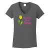 Ladies Heavy Cotton ™ 100% Cotton V Neck T Shirt Thumbnail