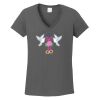 Ladies Heavy Cotton ™ 100% Cotton V Neck T Shirt Thumbnail