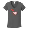 Ladies Heavy Cotton ™ 100% Cotton V Neck T Shirt Thumbnail