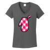 Ladies Heavy Cotton ™ 100% Cotton V Neck T Shirt Thumbnail