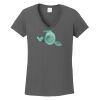 Ladies Heavy Cotton ™ 100% Cotton V Neck T Shirt Thumbnail