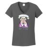 Ladies Heavy Cotton ™ 100% Cotton V Neck T Shirt Thumbnail