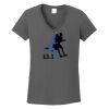 Ladies Heavy Cotton ™ 100% Cotton V Neck T Shirt Thumbnail