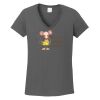Ladies Heavy Cotton ™ 100% Cotton V Neck T Shirt Thumbnail