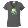 Ladies Heavy Cotton ™ 100% Cotton V Neck T Shirt Thumbnail