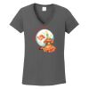 Ladies Heavy Cotton ™ 100% Cotton V Neck T Shirt Thumbnail
