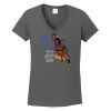 Ladies Heavy Cotton ™ 100% Cotton V Neck T Shirt Thumbnail
