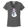 Ladies Heavy Cotton ™ 100% Cotton V Neck T Shirt Thumbnail